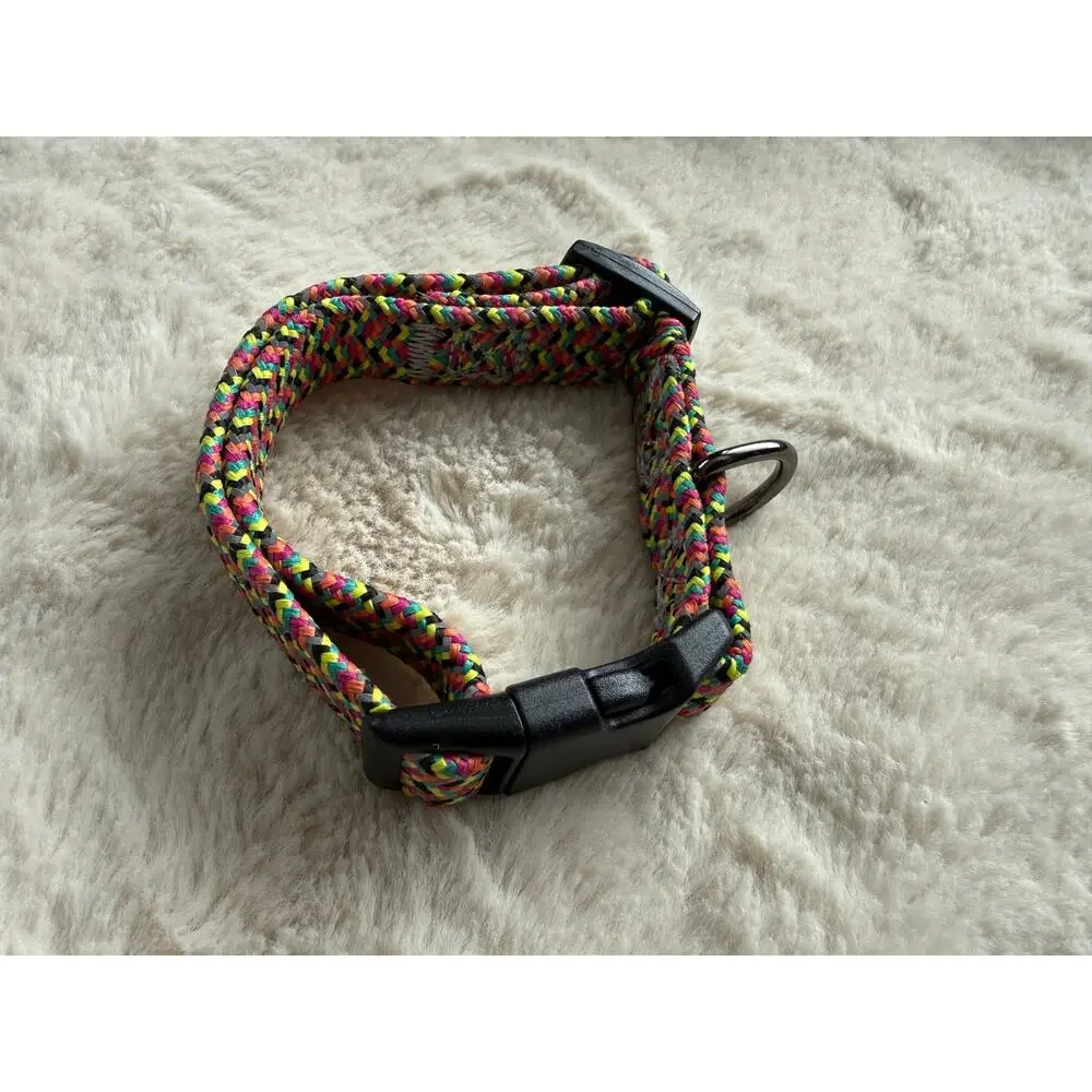 Vibrant Life Multicolor Dog Collar NWOT